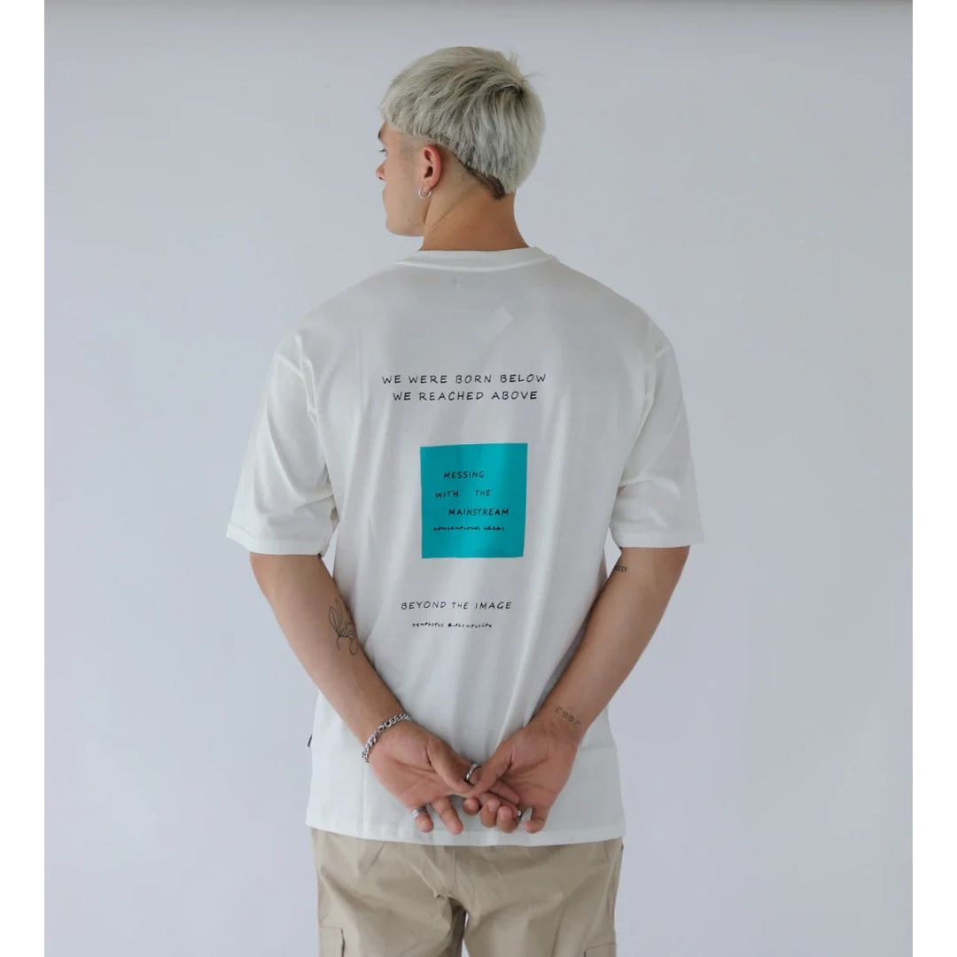 REMERA OVER UNKNONW BLANCA