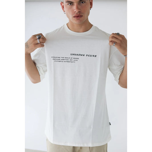 REMERA OVER UNKNONW BLANCA