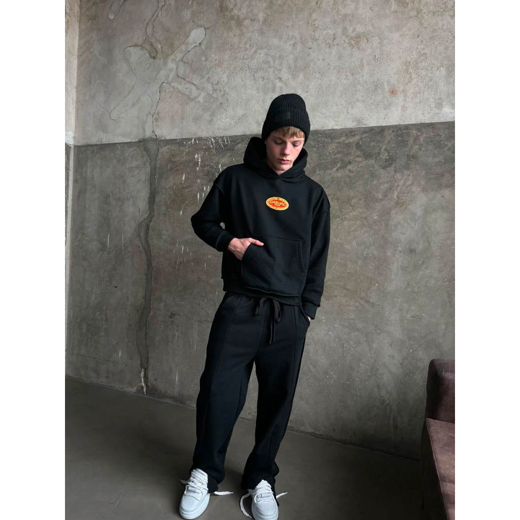 BUZO HEAVY HOODI NEGRO - imagen 4