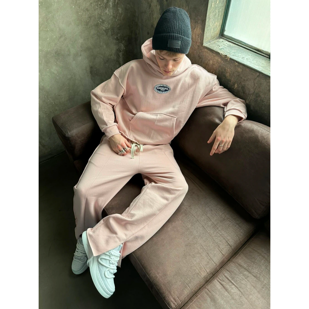 BUZO HEAVY HOODI ROSA - imagen 3